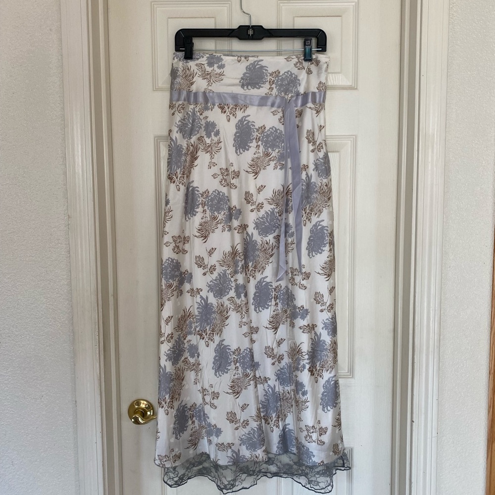 Floral Print Maxi Skirt